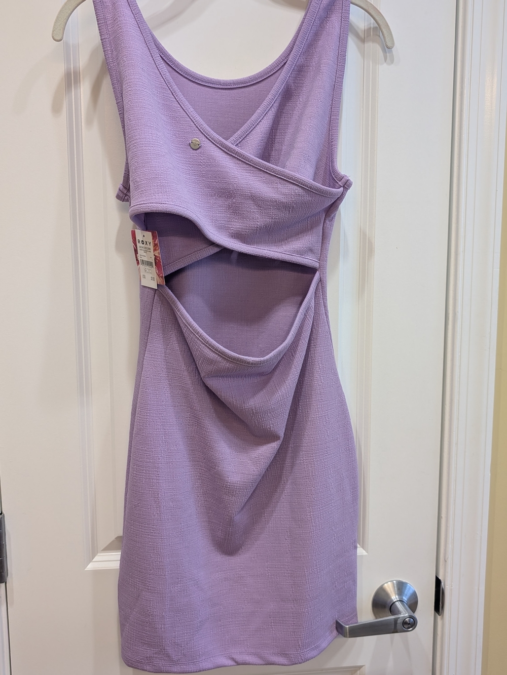 Roxy Lilac Ribbed Tank Dress - Picture 6 of 9